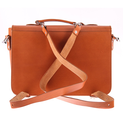 TECZKA SKÓRZANA 3W1 KEMER VOOC Vintage P13 RUDA