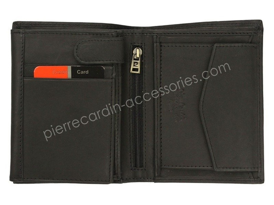 Portfel męski skórzany PIERRE CARDIN TILAK28 326 RFID Czarny