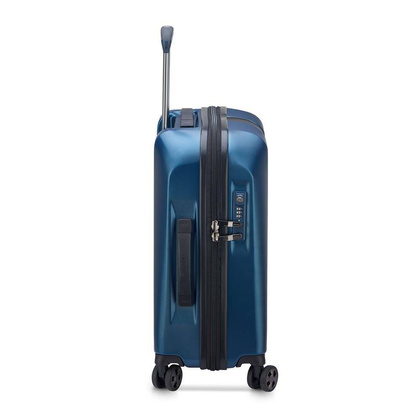 Delsey Promenade Hard mała niebieska walizka kabinowa na kółkach 55 cm