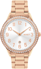 MINET Rose gold damski zegarek AVENUE z cyframi