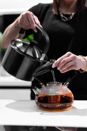 Czajnik 1,5l z gwizdkiem Diamante grafitowy matowy 28197