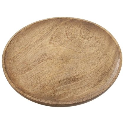Taca drewniana do serwowania okrągła 30 cm