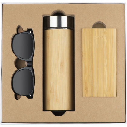Zestaw butelka 350 ml, okulary, power bank 8000 mAh