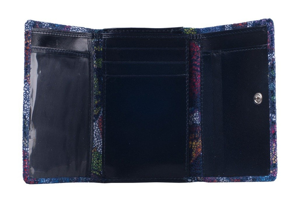 Portfel damski skórzany KEMER 011D Granatowy - min. zamówienie 20 / 50 / 100 szt.