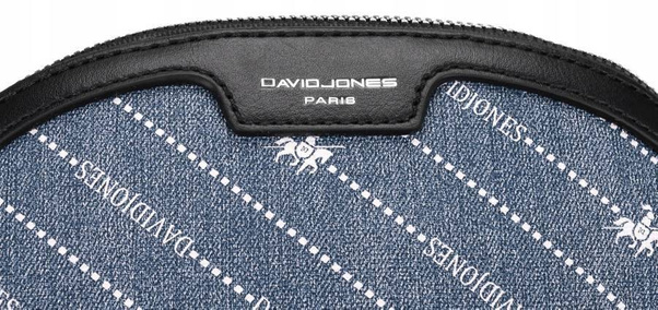 Listonoszka damska ze skóry ekologicznej imitującej jeans