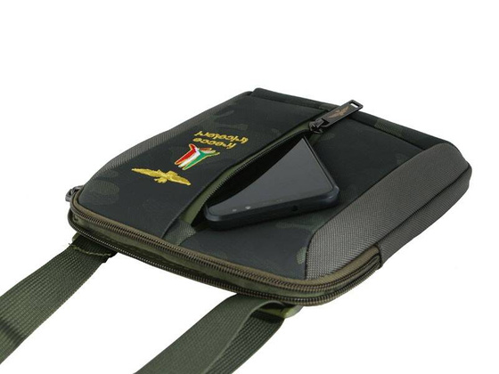 Torba na ramię AERONAUTICA MILITARE Drone Zielona