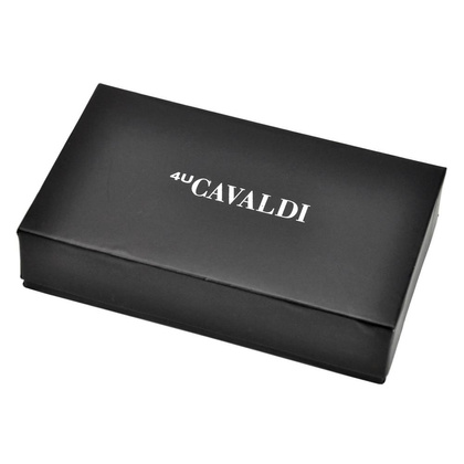 Podłużny portfel damski z bydlęcej skóry naturalnej — Cavaldi