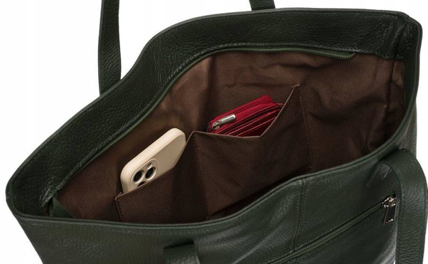 Shopperka damska z frędzlami Rovicky Zielona