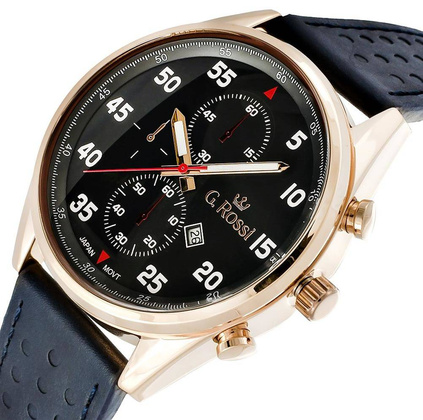 Zegarek Męski G.Rossi ERNET 7116A-6f3