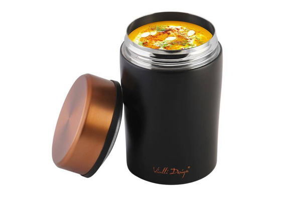 Termos obiadowy 500ml FUORI czarny Rose Gold 28067