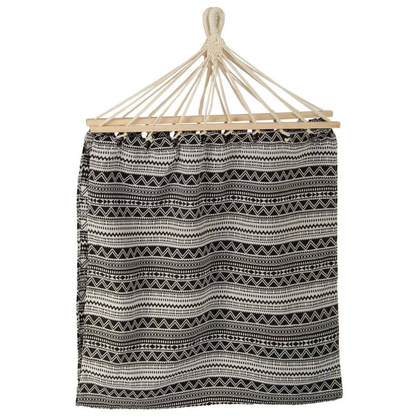 HAMAK OGRODOWY 2 OSOBOWY ETNO 200X150CM CZARNO-BIAŁY