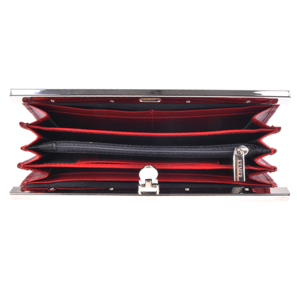 Portfel damski skórzany KEMER D 33 Czerwony - min. zamówienie 20 / 50 / 100 szt.