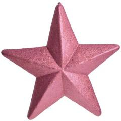 Zawieszka gwiazda różowa średnia