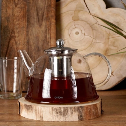 Dzbanek z sitkiem do zaparzania imbryk czajnik zaparzacz do herbaty ziół 1,65 l