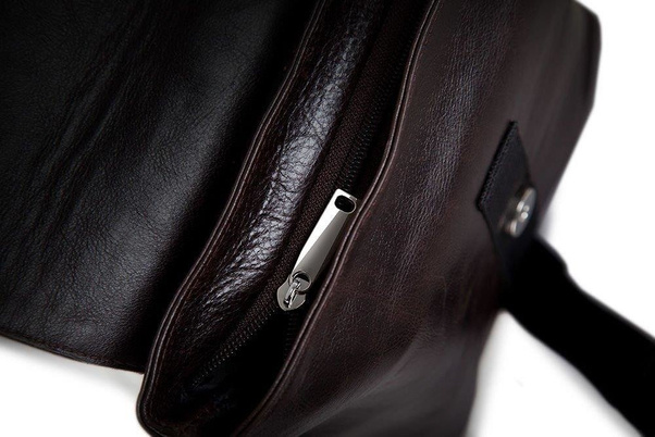 Torba skórzana na ramię KEMER SOLIER Messel Ciemnobrązowa - min. zamówienie 20 / 50 / 100 szt.