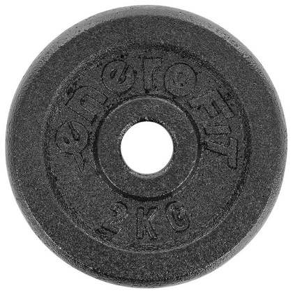 OBCIĄŻENIE ŻELIWNE CZARNE 2 KG ENERO FIT fi26,5