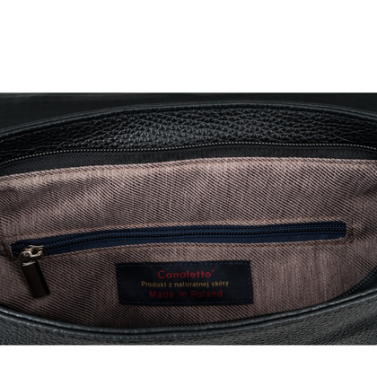 Torebka skórzana Canaletto z klapką z tłoczeniem plecionki – elegancja i funkcjonalność TD752s33t1