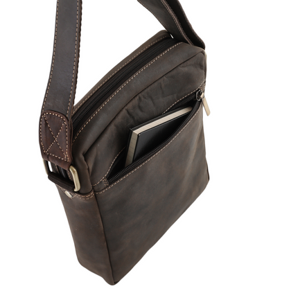 Męska listonoszka ze skóry naturalnej