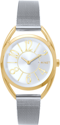 MINET Srebrno-złote damski zegarek ICON Bicolor