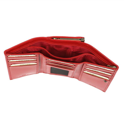 Portfel Damski Skórzany 948-47 RFID Czerwony