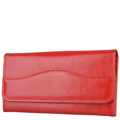 Portfel damski skórzany KEMER P38 Czerwony - min. zamówienie 20 / 50 / 100 szt.