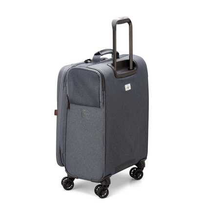 Delsey Maubert 2.0 mała antracytowa miękka walizka kabinowa na kółkach 55 cm