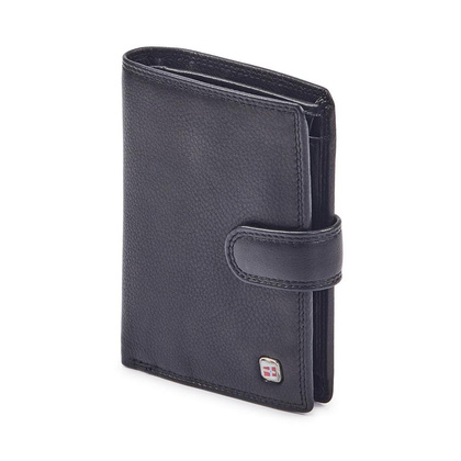 Portfel męski skórzany GW-09 RFID Czarny