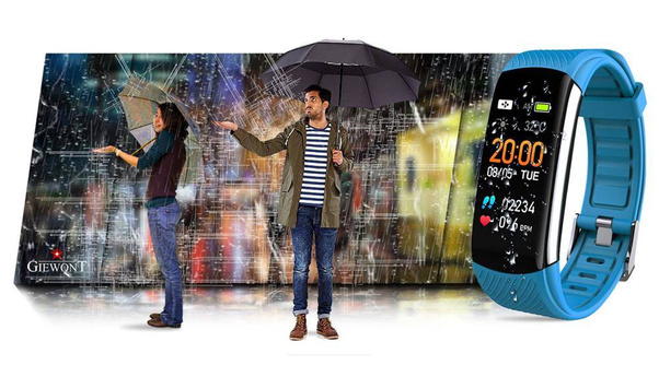 Smartband Giewont GW200-7 + Dodatkowy pasek jasnoniebieski