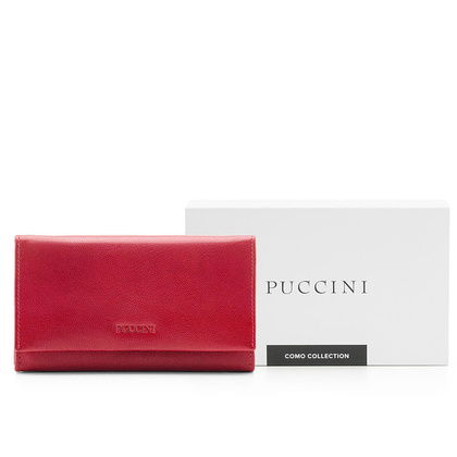 Portfel damski skórzany PUCCINI COMO CO1958 3 Czerwony