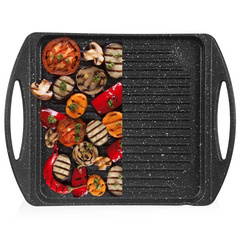 Płyta grillowa granitowa patelnia do grillowania smażenia prostokątna GRANDE 34x26,5 cm