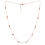 MINET Rose gold srebrny naszyjnik z kroplami