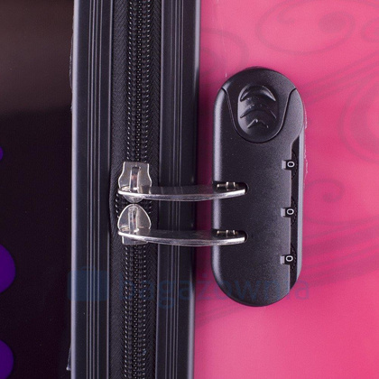 Duża walizka KEMER RGL PRINT L Biały Motyl