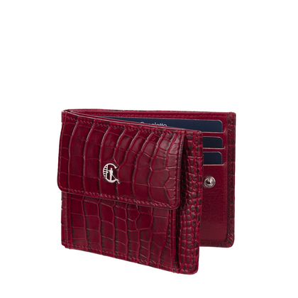 Mały portfel skórzany Canaletto z wzorem krokodylej skóry PD1055cs162 RFID