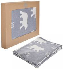 Koc w niedźwiedzie dwustronny 125x150 cm