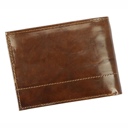 Portfel męski skóra naturalna TRENTO 1123 Brąz