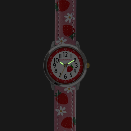CLOCKODILE Zegarek dziewczęcy różowy TRUSKAWKI