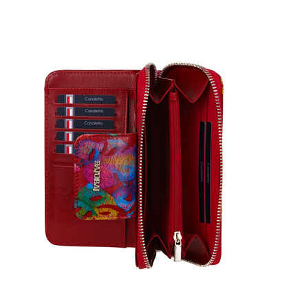 Czerwony portfel damski BajuBaj ze skóry naturalnej – funkcjonalność i styl w jednym PD2006s116 RFID