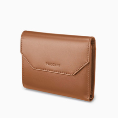 Portfel damski skórzany PUCCINI VULCANO VC90150 2B Brązowy