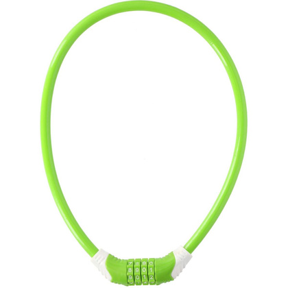 ZAPIĘCIE ROWEROWE SPIRALNE NA SZYFR 10MMX65CM DUNLOP ZIELONE