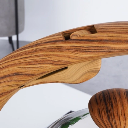 Czajnik stalowy z gwizdkiem automatyczny do gotowania wody tradycyjny srebrny1,5 l