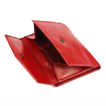 Portfel skórzany damski 853-47 RFID Czerwony