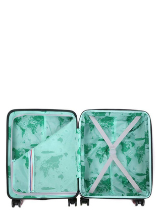 LYS Paris Akra Mała twarda zielona walizka na kółkach 45 cm