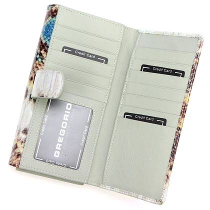 Portfel damski skórzany PELLUCCI VL-122 niebieski