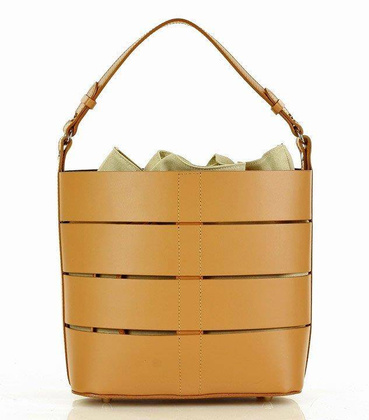 MARCO MAZZINI Torba skórzana bucket letaher elegante bag camel - min. zamówienie 20 / 50 / 100 szt.