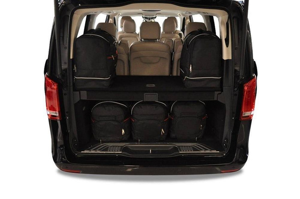 MERCEDES-BENZ KLASA V LONG 2015+ TORBY DO BAGAŻNIKA 7 SZT KJUST