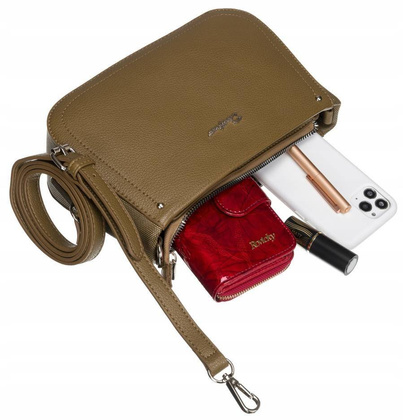 Mała listonoszka damska na ramię ze skóry ekologicznej