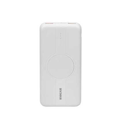 RIVACASE Powerbank VA2601 10000 mAh USB-C 20W + Qi 10W biały