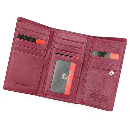 Portfel damski skórzany PIERRE CARDIN 05 LINE 108 Fioletowy