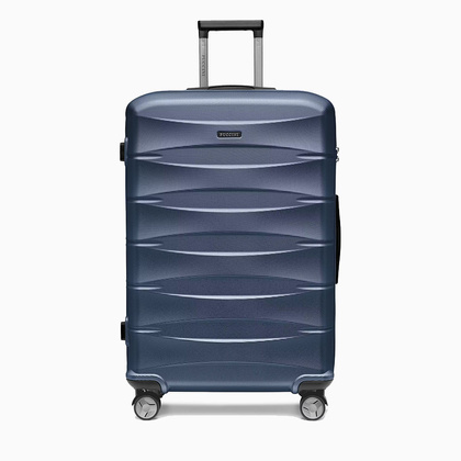 Duża walizka PUCCINI CAIRO ABS030A 7A Granatowa