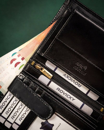 Duzy skorzany portfel meski